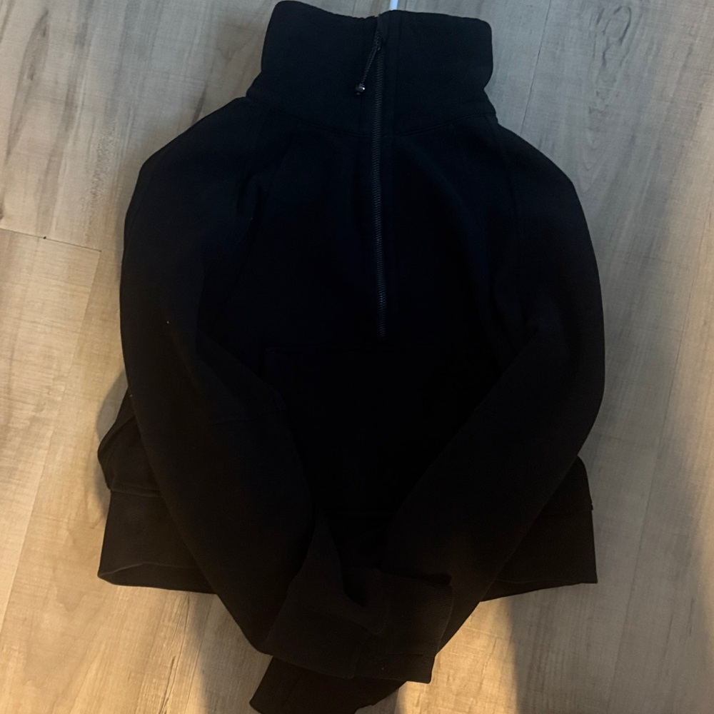 Black Half-Zip Pullover